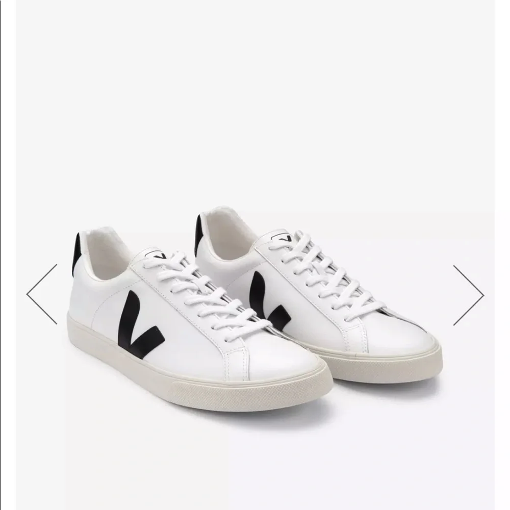 VEJA Esplar leather sneakers black/white - Picture 2 of 6